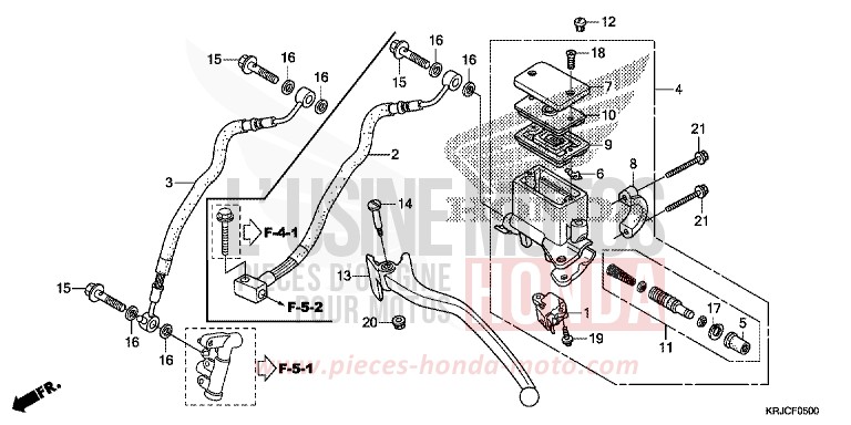 RR. BRAKE MASTER CYLINDER for S-Wing ABS CHAMPAGNE BRONZE METALLIC (YR287) from 2012
